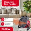 Calefactor cerámico con ventilador Camry CR 7743 – 2400 W