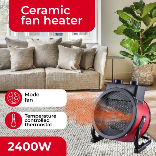 Calefactor cerámico con ventilador Camry CR 7743 – 2400 W